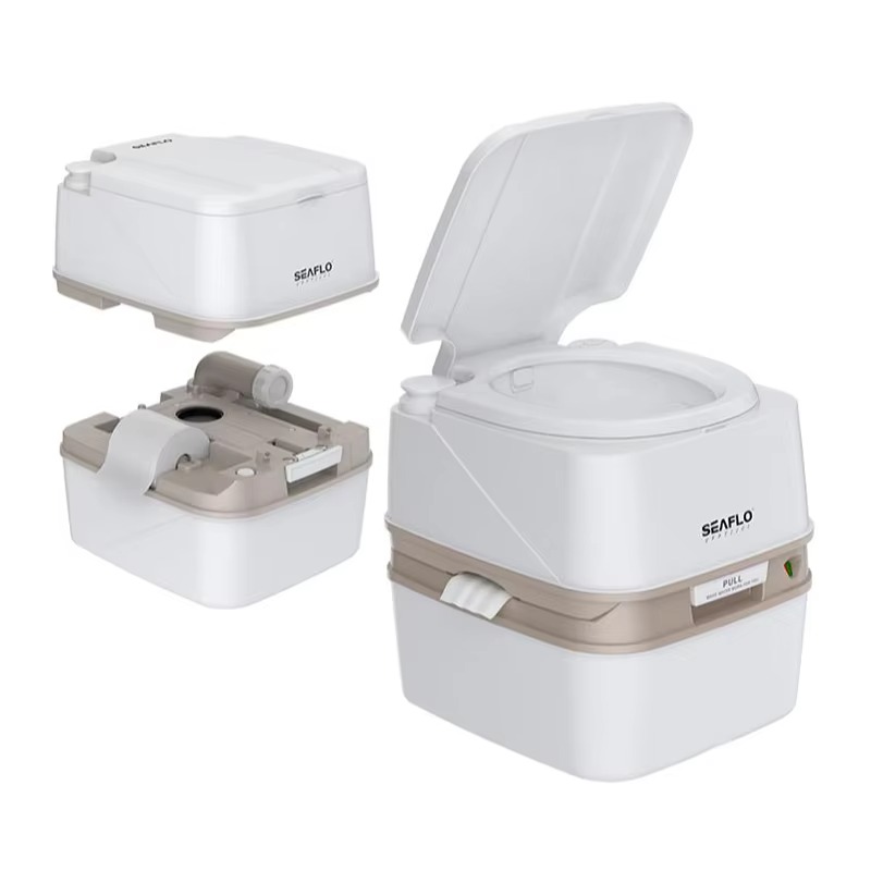 Camping - Multifunctioneel spuitgietbaar draagbaar toilet 5,8 gallon
