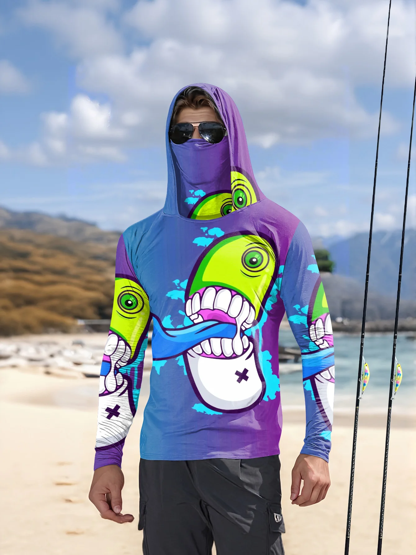 Heren Cartoon Monster Graffiti - Fishing recensie en prijs
