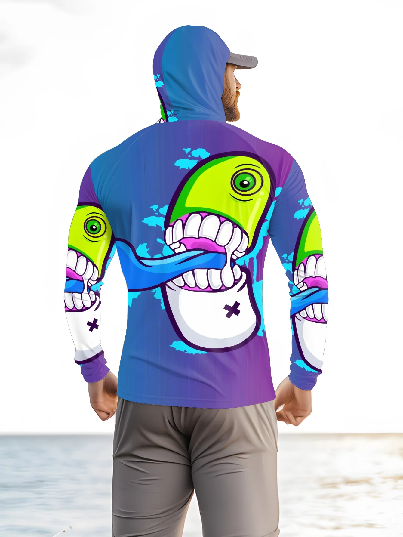 Heren Cartoon Monster Graffiti - Fishing recensie en prijs