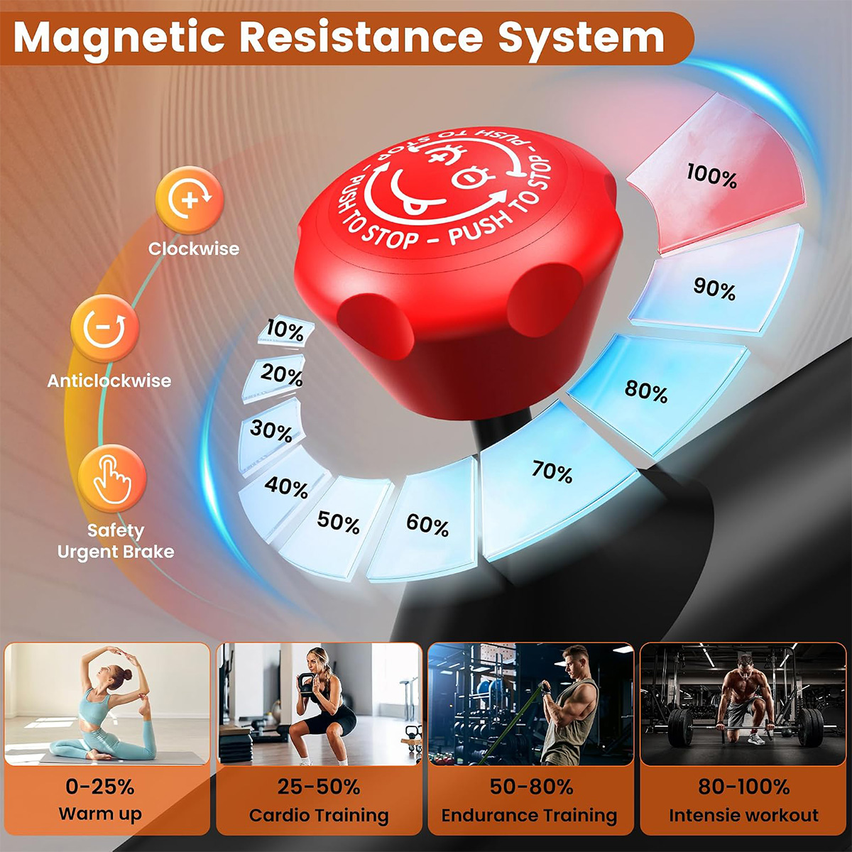 Pooboo hometrainer, magnetisch - Exercise Bike Magnetic Resistance recensie en prijs