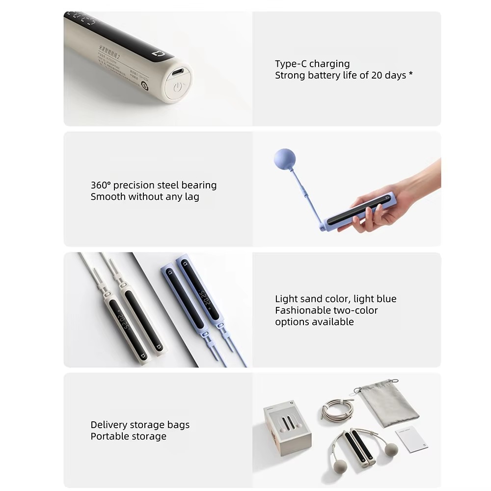 Xiaomi Mijia Smart Springtouw  - Smart Jump Rope Digital Counter recensie en prijs